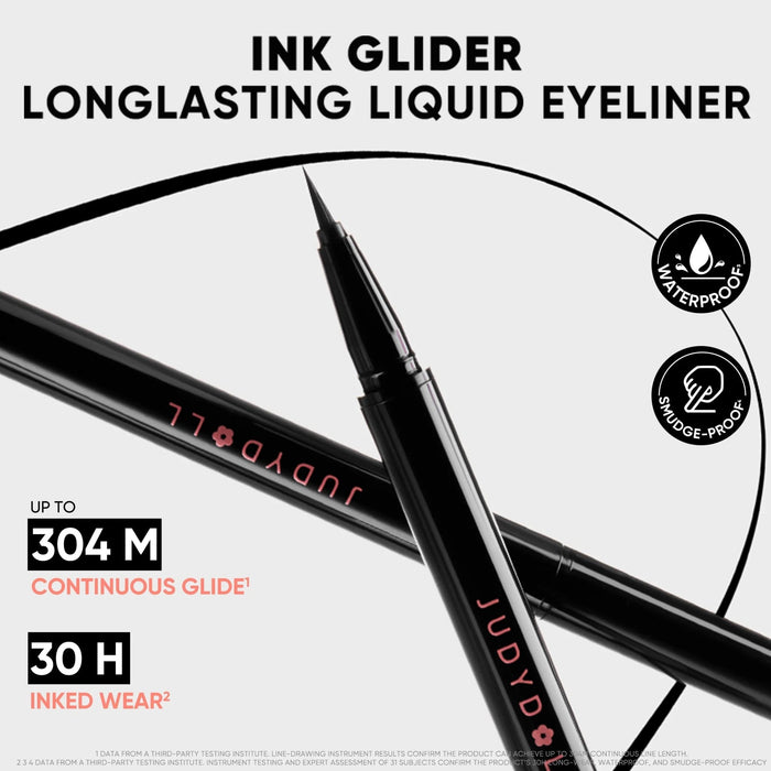 Judydoll Ink Glinder Long Lasting Liquid Eyeliner جوديدول إنك جليندر محدد عيون سائل يدوم طويلاً - Princess Cosmetics Qatar
