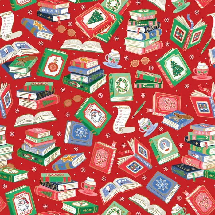 Jumbo Santa's Library GIft Wrap