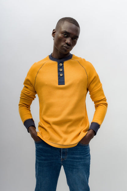 Justice | Men's Long Sleeve Thermal Henley