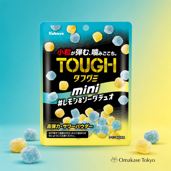 Kabaya Tough Gummy Mini Lemon & Soda Duo 80g x 8 Packs