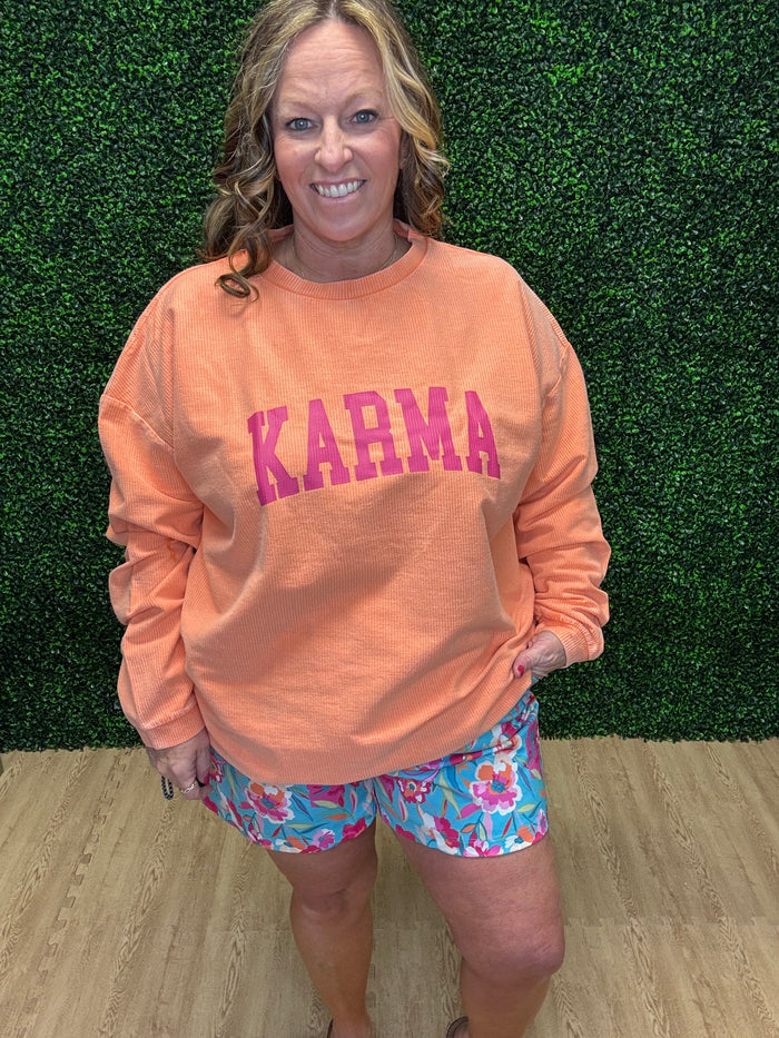 Karma Ribbed Sweatshirt