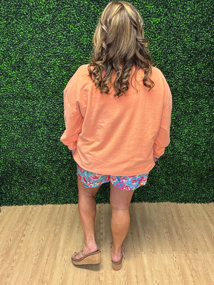 Karma Ribbed Sweatshirt