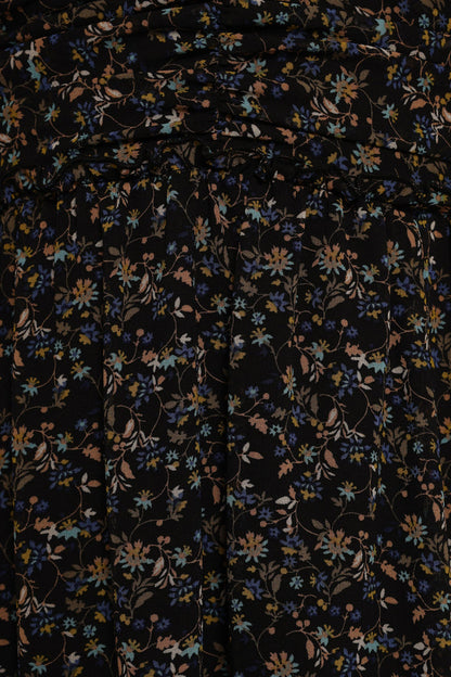 Petal and Pup USA DRESSES Keziah Long Sleeve Maxi Dress - Navy Ditsy Floral