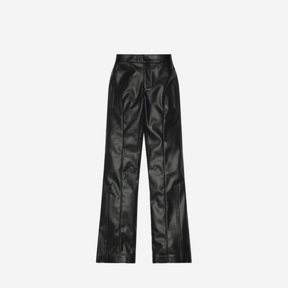 KHY FAUX LEATHER PANT BLACK