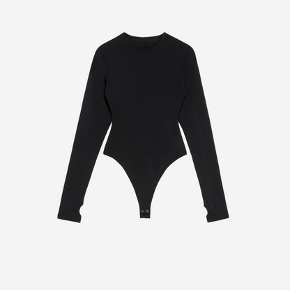 KHY LONG SLEEVE BODYSUIT BLACK