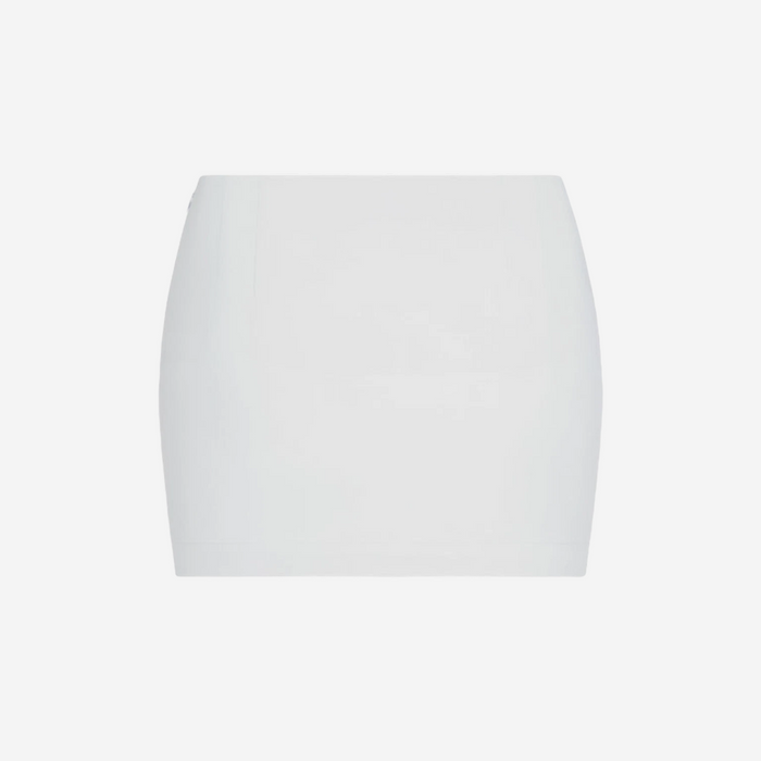 KHY POPLIN MICRO MINI SKIRT LIGHT GREY
