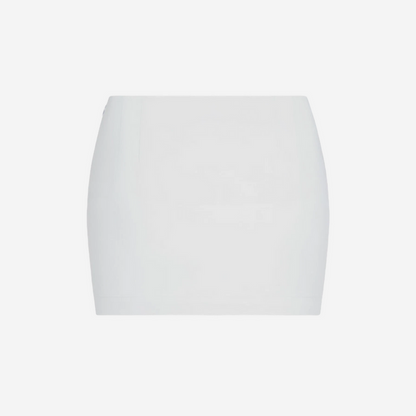 KHY POPLIN MICRO MINI SKIRT LIGHT GREY