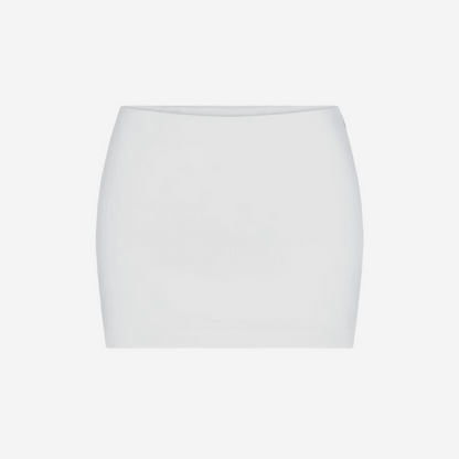 KHY POPLIN MICRO MINI SKIRT LIGHT GREY