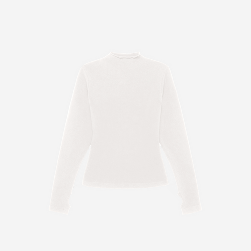 KHY SEAMLESS MOCK NECK LONG SLEEVE STONE