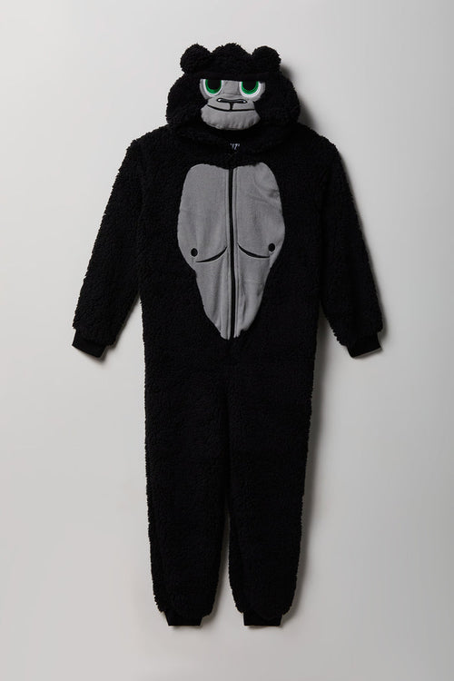 Kids 3D Gorilla Sherpa Onesie