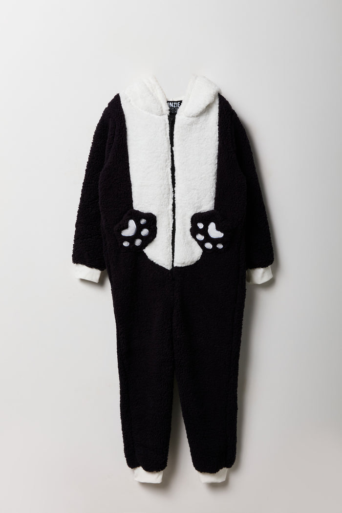Kids 3D Panda Sherpa Onesie