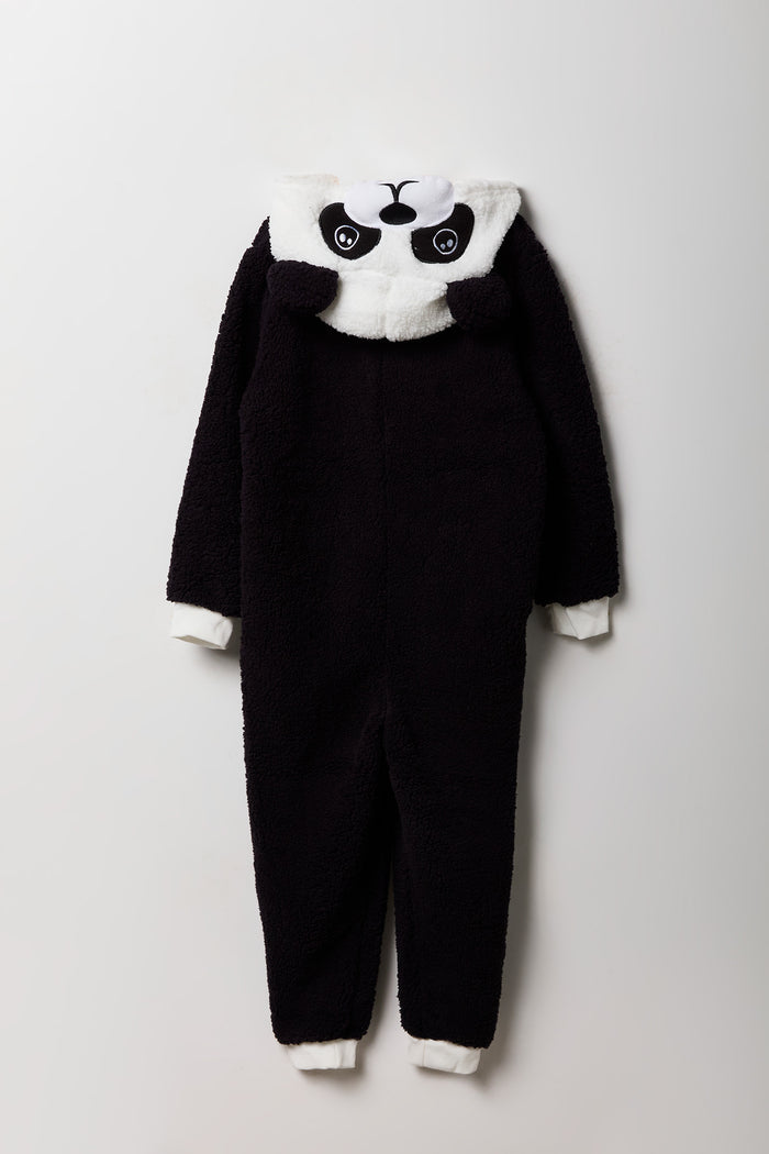 Kids 3D Panda Sherpa Onesie