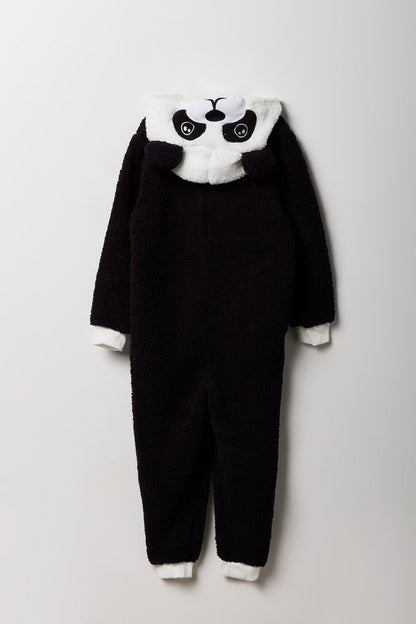 Kids 3D Panda Sherpa Onesie