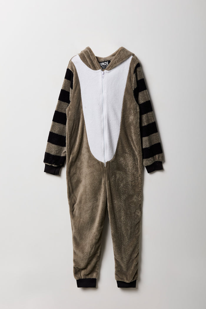 Kids 3D Raccoon Plush Onesie