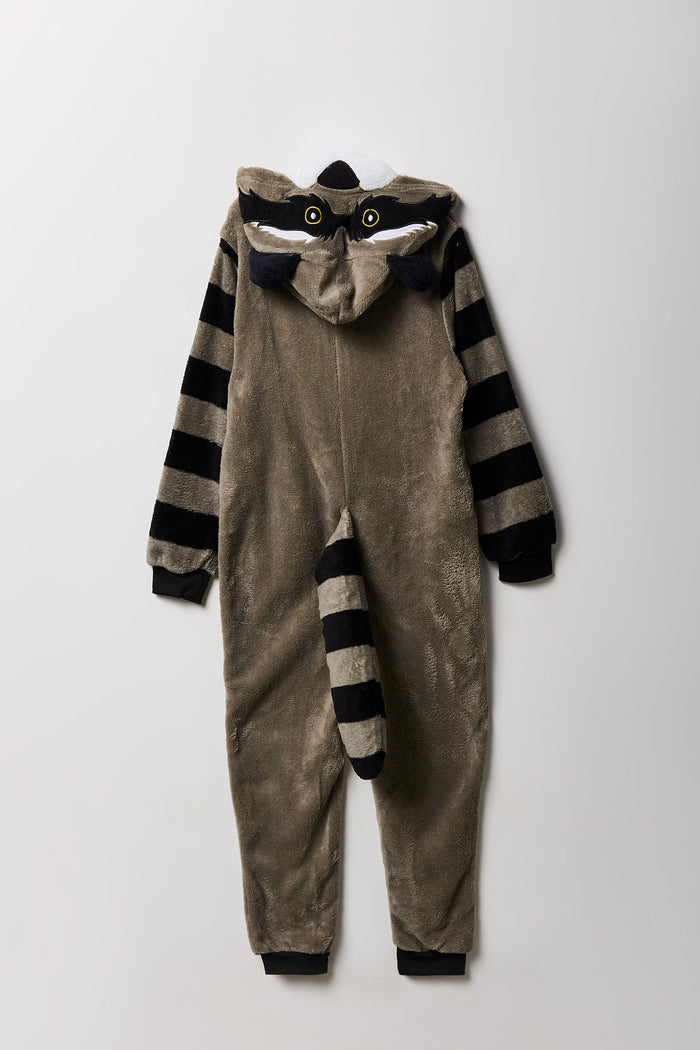 Kids 3D Raccoon Plush Onesie