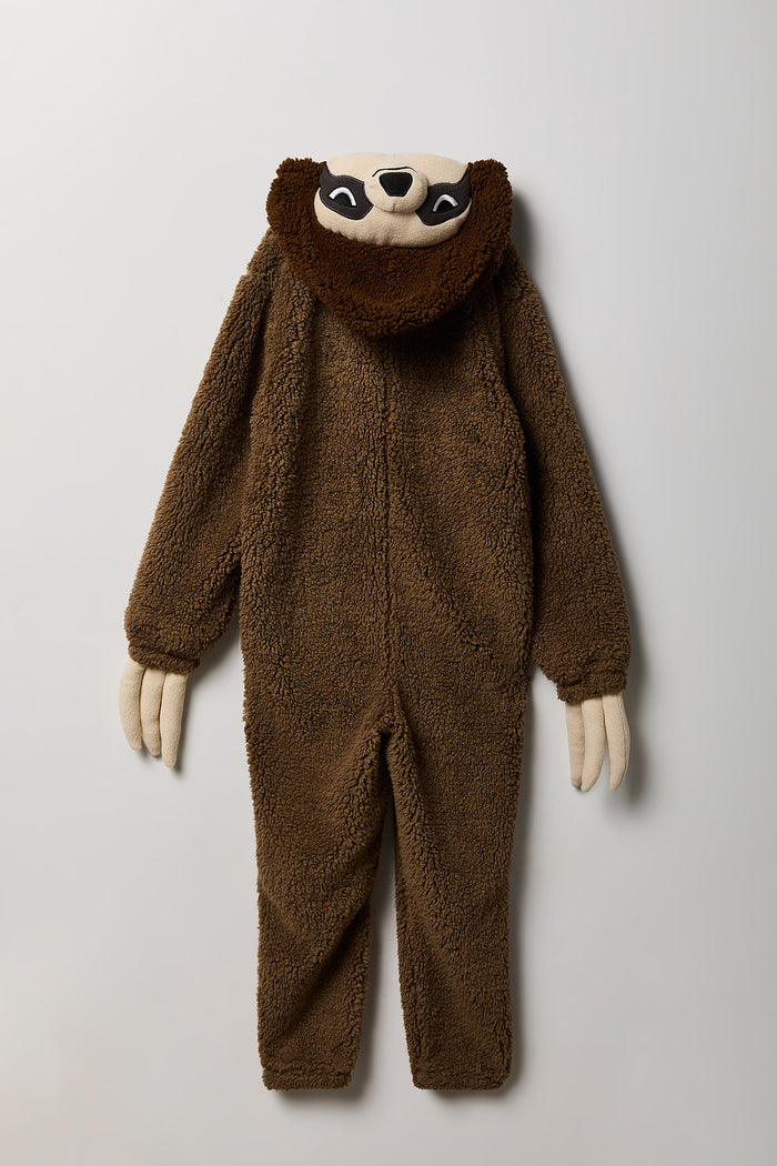 Kids 3D Sloth Sherpa Onesie