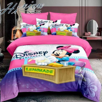 Kids cartoon duvet 4x6 characters