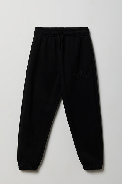 Kids Embroidered Fleece Sweatpant