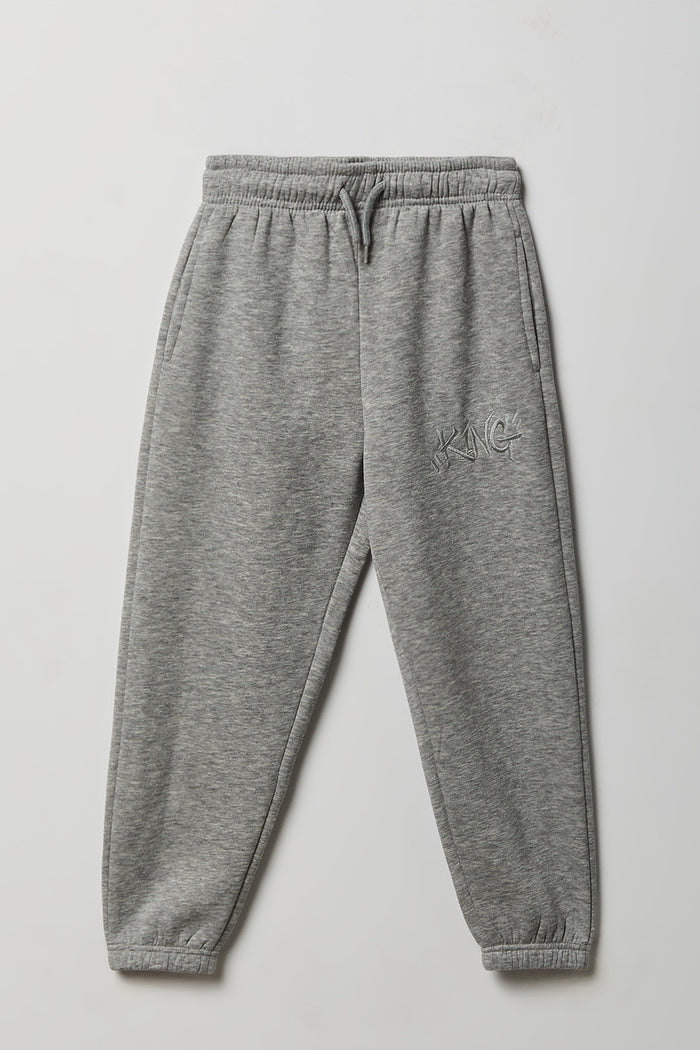 Kids Embroidered Fleece Sweatpant