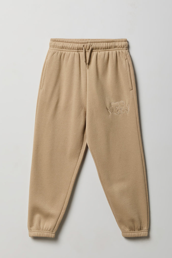 Kids Embroidered Fleece Sweatpant