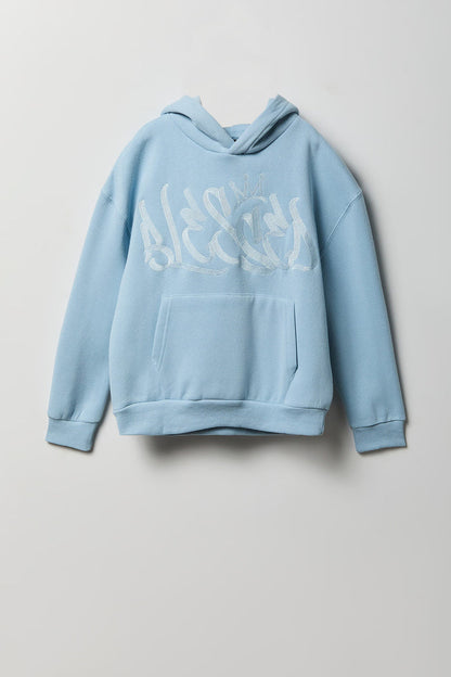 Kids Embroidered Graffiti Hoodie