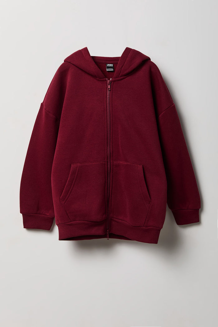 Kids Premium Heavyweight Fleece Zip-Up Fleece Hoodie