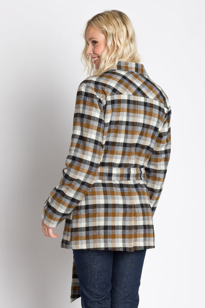 Kinsley | Women's Lined Brushed Double Breasted Coat