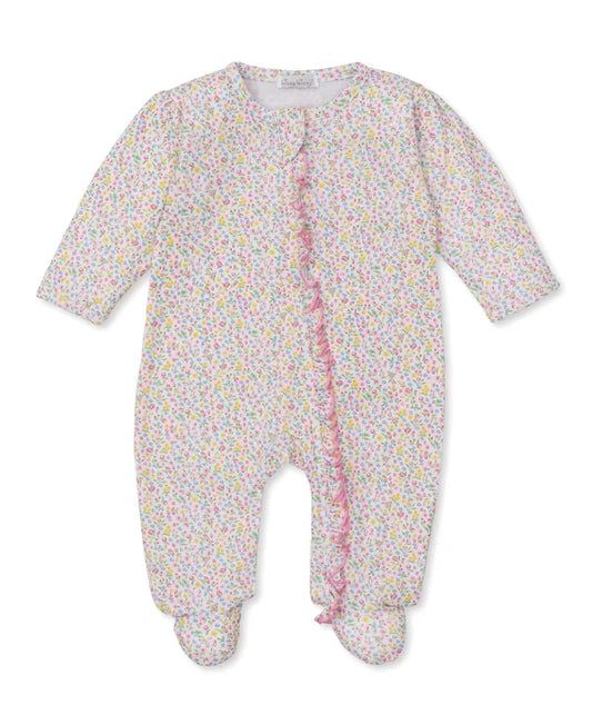Kissy Kissy Garden Trellis Floral Zip Footie