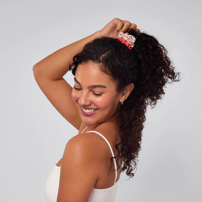 Kitsch Cherry Blossom Ruched Satin Scrunchies 5 pcs