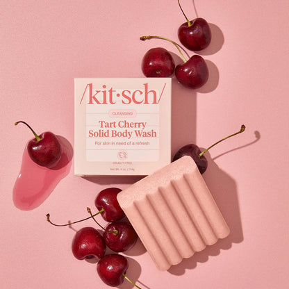 Kitsch Cleansing Tart Cherry Solid Body Wash 114 g