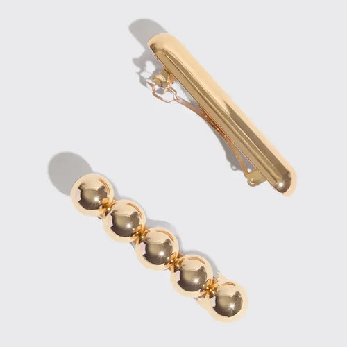 Kitsch Gold Barrettes