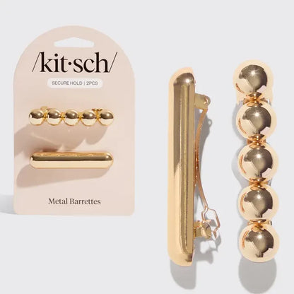 Kitsch Gold Barrettes