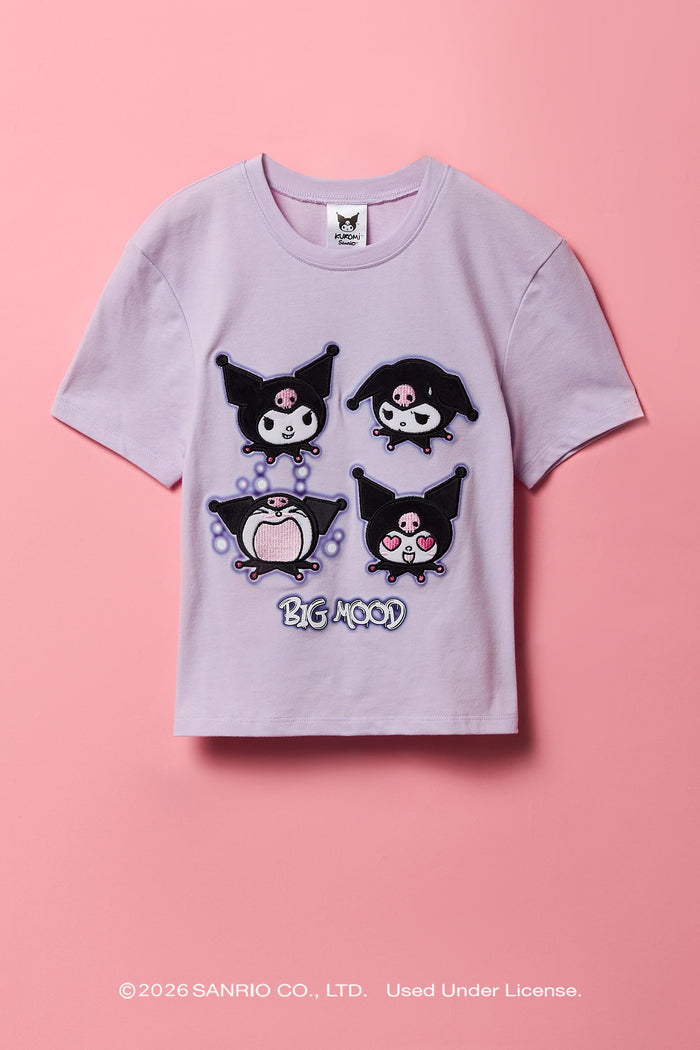 Kuromi™ Girls Embroidered T-Shirt