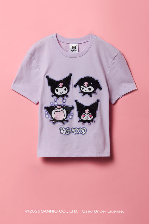 Kuromi™ Girls Embroidered T-Shirt