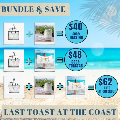 Last Toast on the Coast 12oz Insulated Wine Tumbler - Personalizable