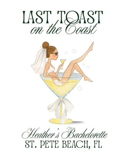 Last Toast on the Coast 12oz Insulated Wine Tumbler - Personalizable