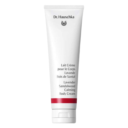 Tube of Dr. Hauschka Lavender Sandalwood Calming Body Cream 145ml