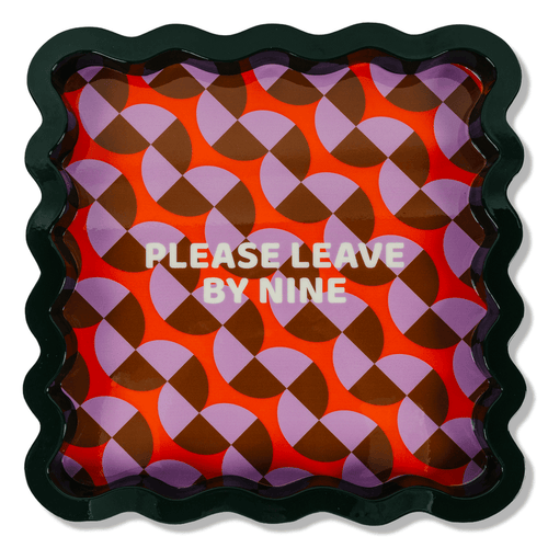 Leave by Nine Large Lacquer Tray
