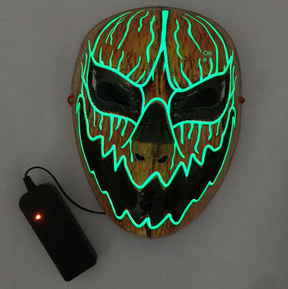 LED Mask Luminous Glowing Halloween Party Mask