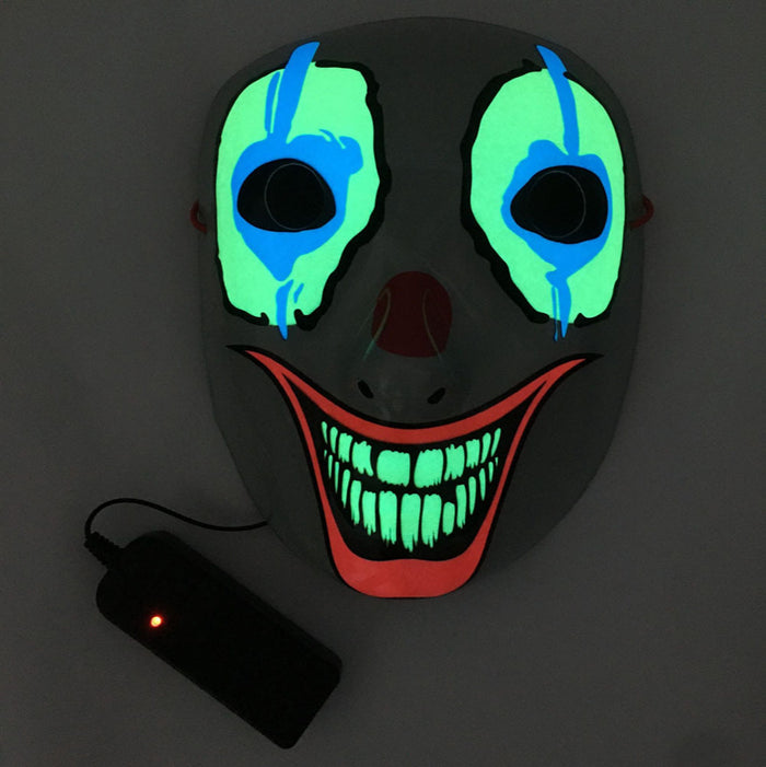 LED Mask Luminous Glowing Halloween Party Mask