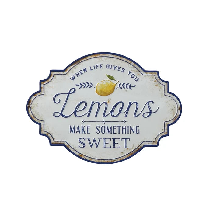 Lemons Embossed Wall Decor