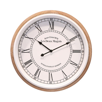 Les Deux Roman Wall Clock 50cm