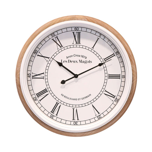Les Deux Roman Wall Clock 50cm