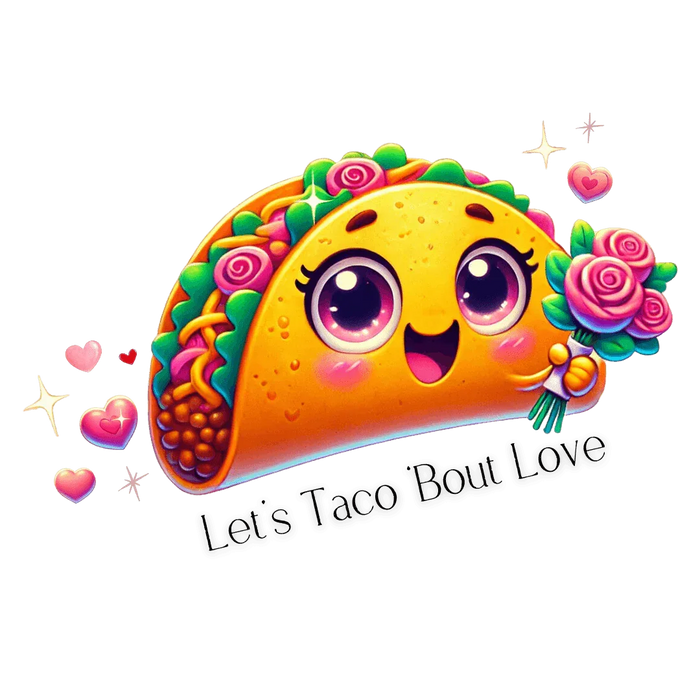 🌮 Let's Taco 'Bout Love 💖 Kids Softstyle Tee ✨ Spread the love this Valentine's Day! - Whippie's