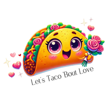 🌮 Let's Taco 'Bout Love 💖 Kids Softstyle Tee ✨ Spread the love this Valentine's Day! - Whippie's