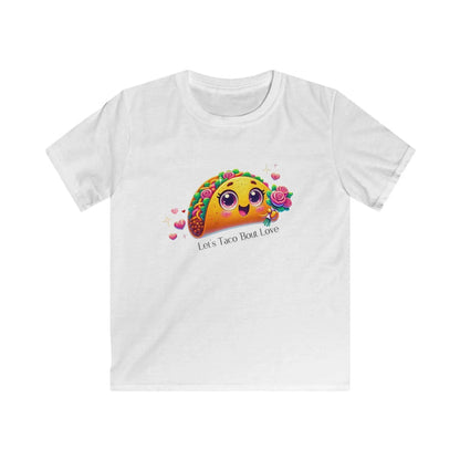 🌮 Let's Taco 'Bout Love 💖 Kids Softstyle Tee ✨ Spread the love this Valentine's Day! - Whippie's
