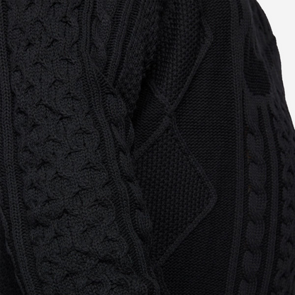 Nike Life Cable Knit Black Sweater