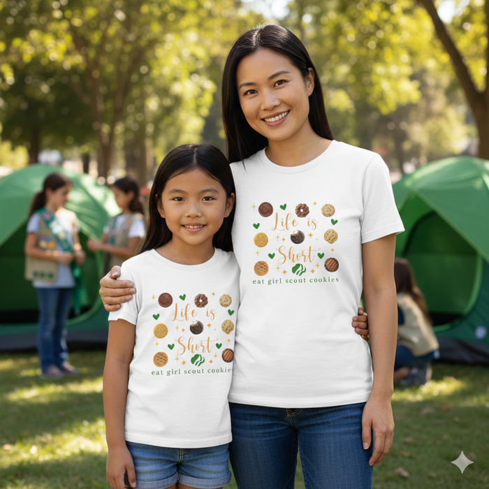 Life is Short, Eat Girl Scout Cookies Tee | Youth (LBB)