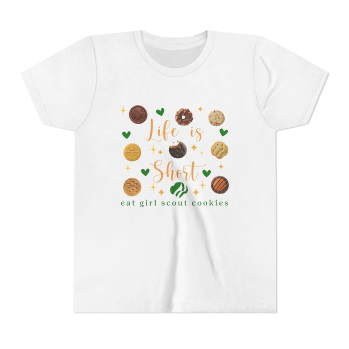 Life is Short, Eat Girl Scout Cookies Tee | Youth (LBB)