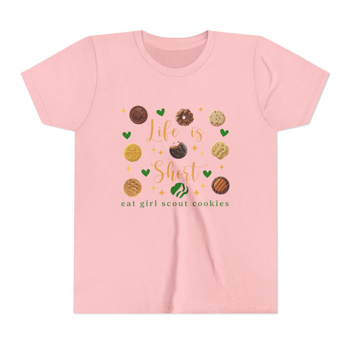Life is Short, Eat Girl Scout Cookies Tee | Youth (LBB)
